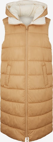 TOM TAILOR Bodywarmer in Beige: voorkant