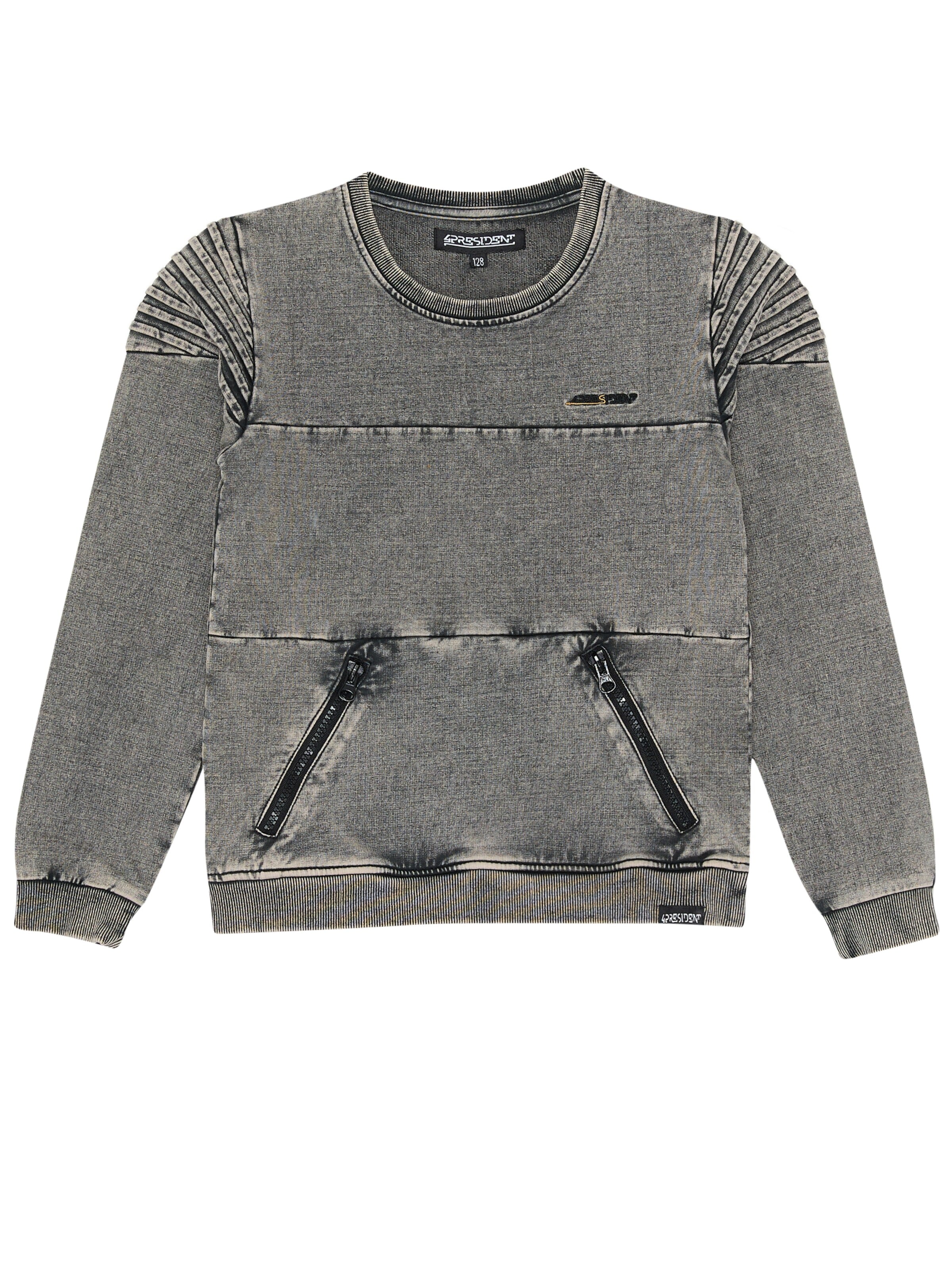 4PRESIDENT Sweatshirt 'Nick' in Grey: front