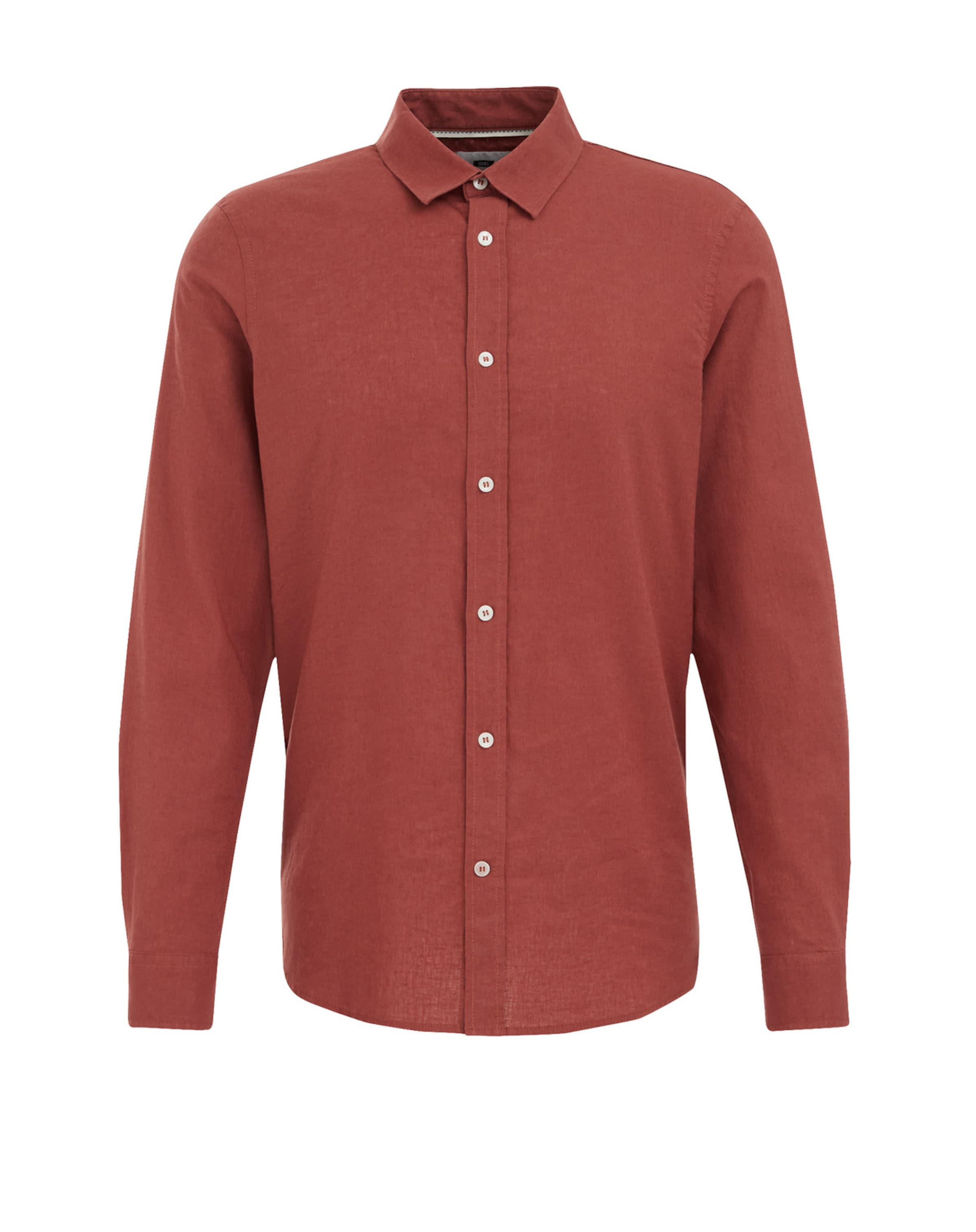 Slim fit Camicia di WE Fashion in marrone: frontale