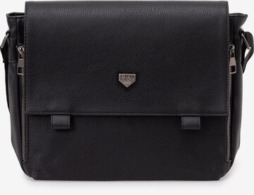 CIPO & BAXX Crossbody Bag in Black: front