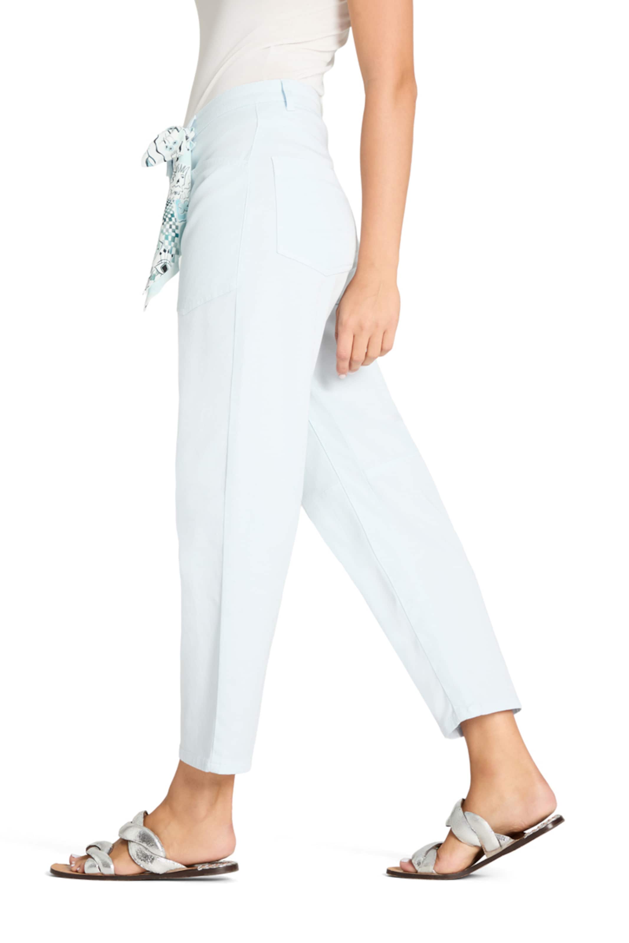 Cambio Regular Bandplooibroek 'Ocean' in Blauw