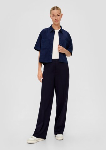 s.Oliver Wide Leg Hose in Blau