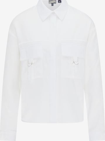 DreiMaster Vintage Bluse in Weiß: predná strana