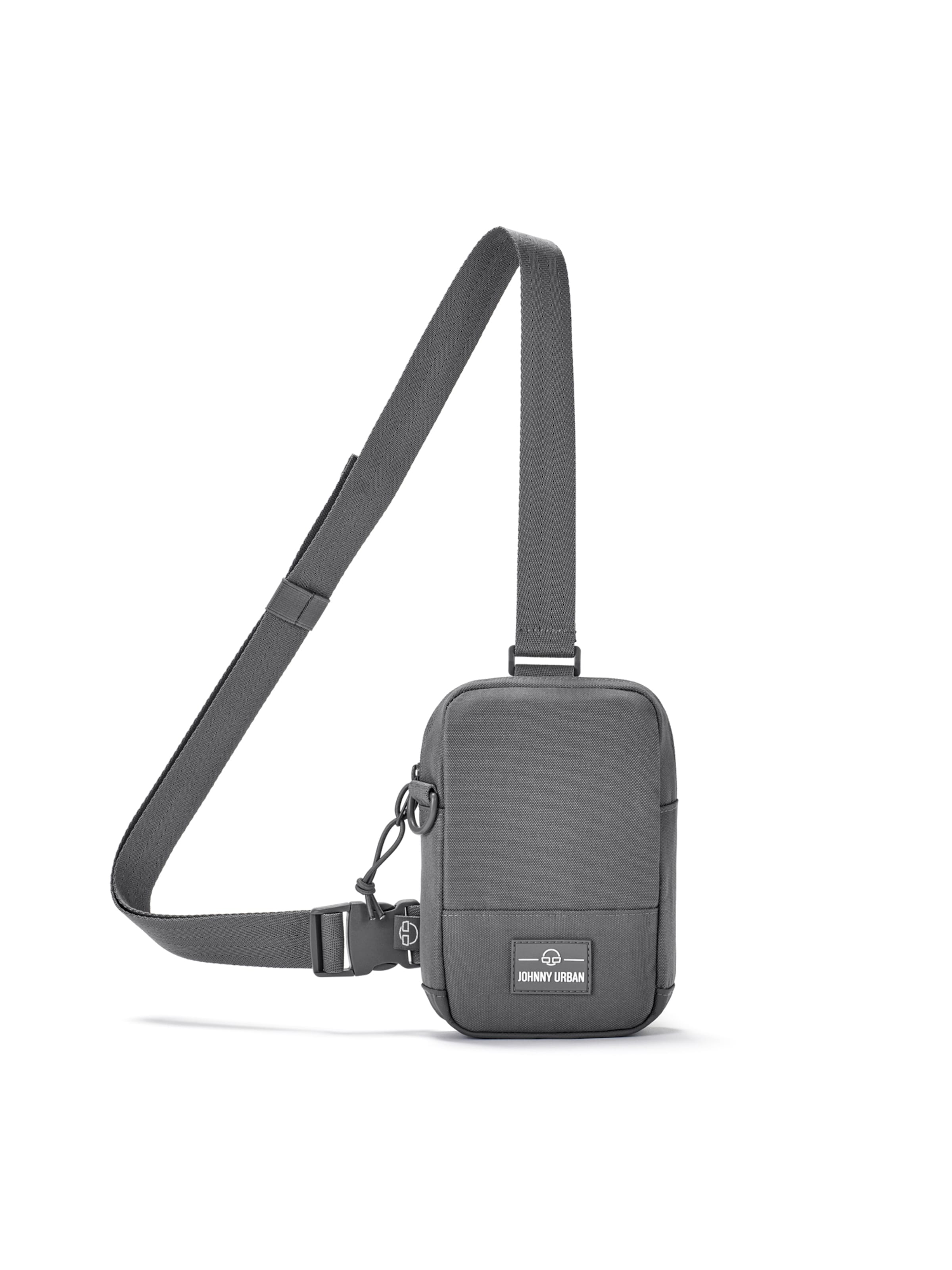 Johnny Urban Чанта за през рамо тип преметка 'Arthur' в сиво: отпред