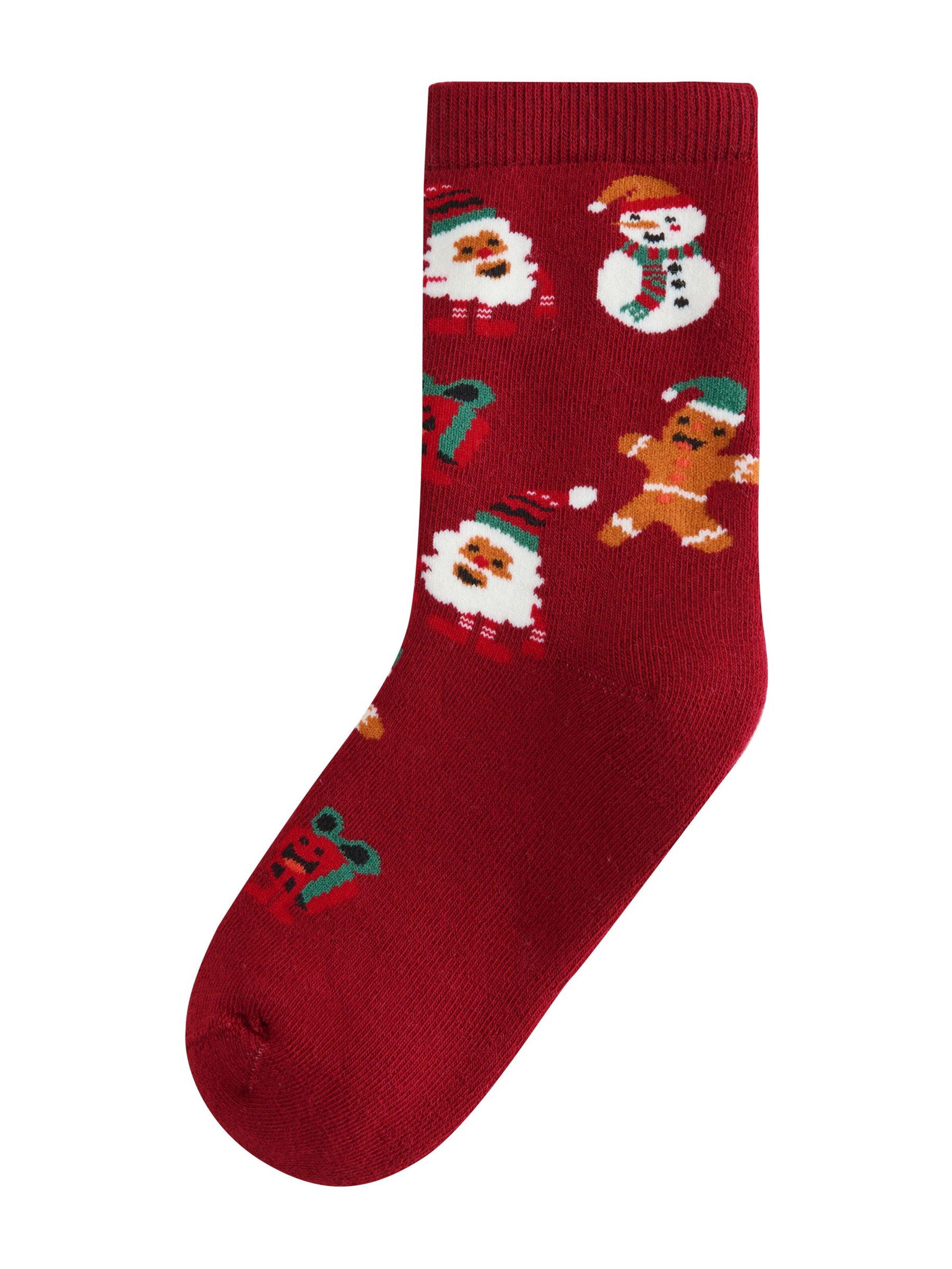 Chaussettes 'Christmas' Next en gris