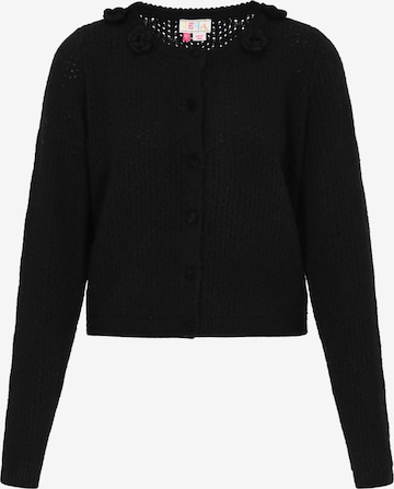 IZIA - Casaco de malha em preto: frente