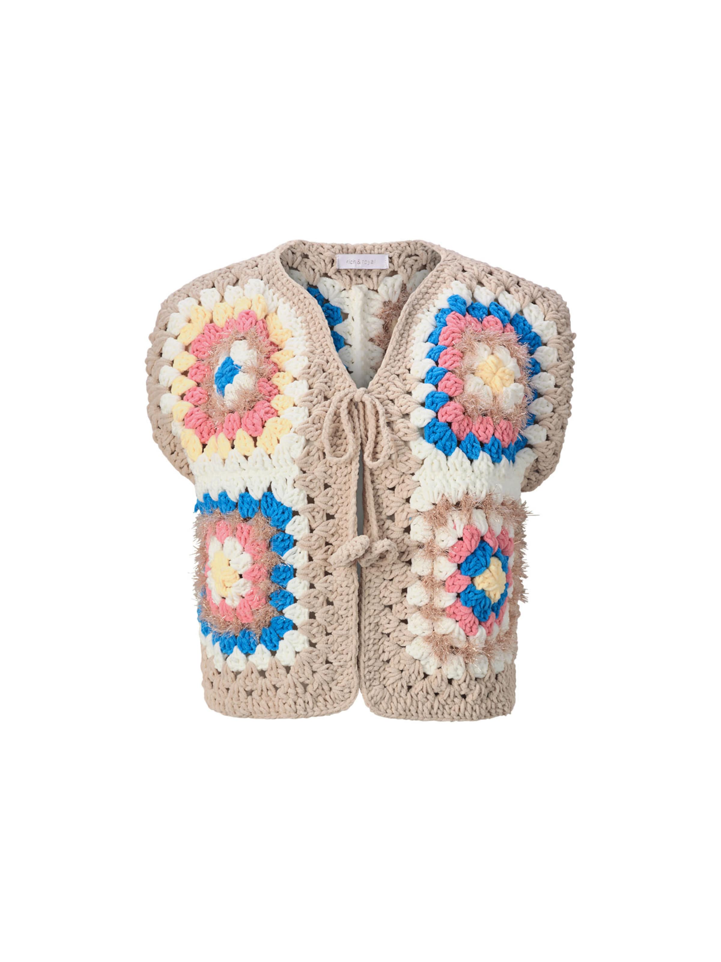 Rich & Royal - Colete de malha em bege: frente