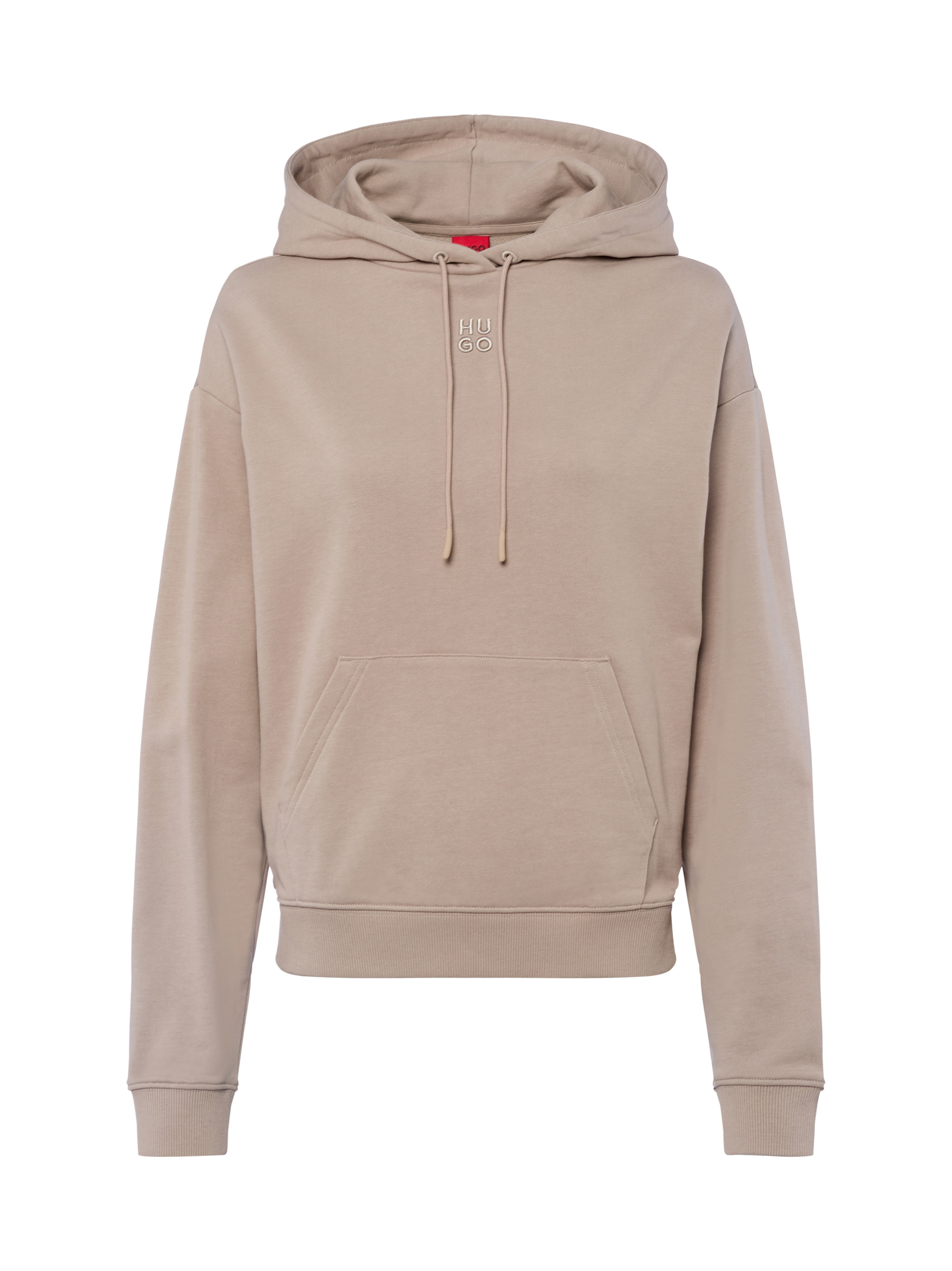 HUGO Hoodie ' Delfinia ' in Beige: Vorderseite