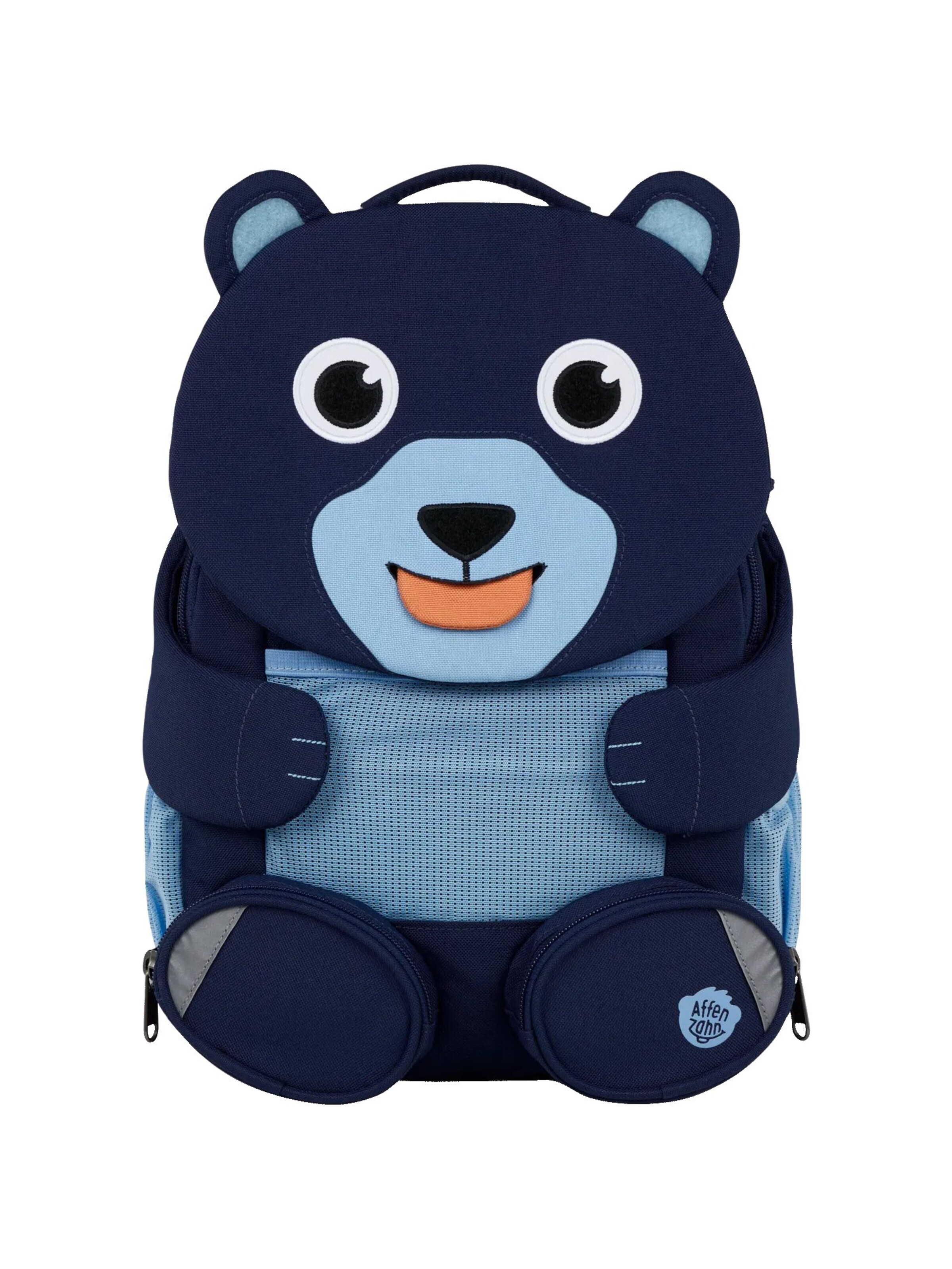 Affenzahn Backpack 'Großer Freund' in Blue: front