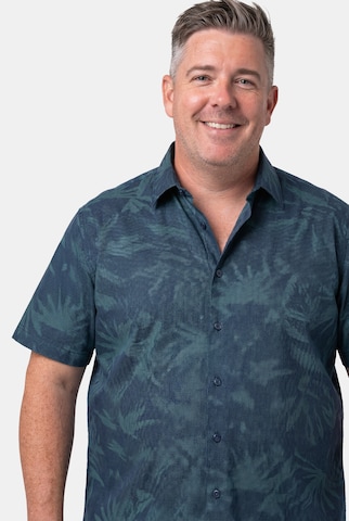 Men Plus Regular Fit Hemd in Blau
