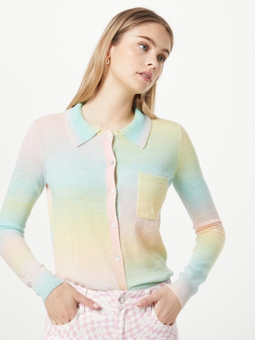 RECC Knit cardigan 'JANELLE' in Mixed colours: front