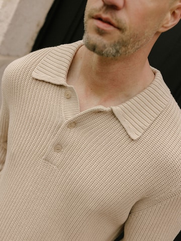DAN FOX APPAREL Sweater 'Luca' in Beige