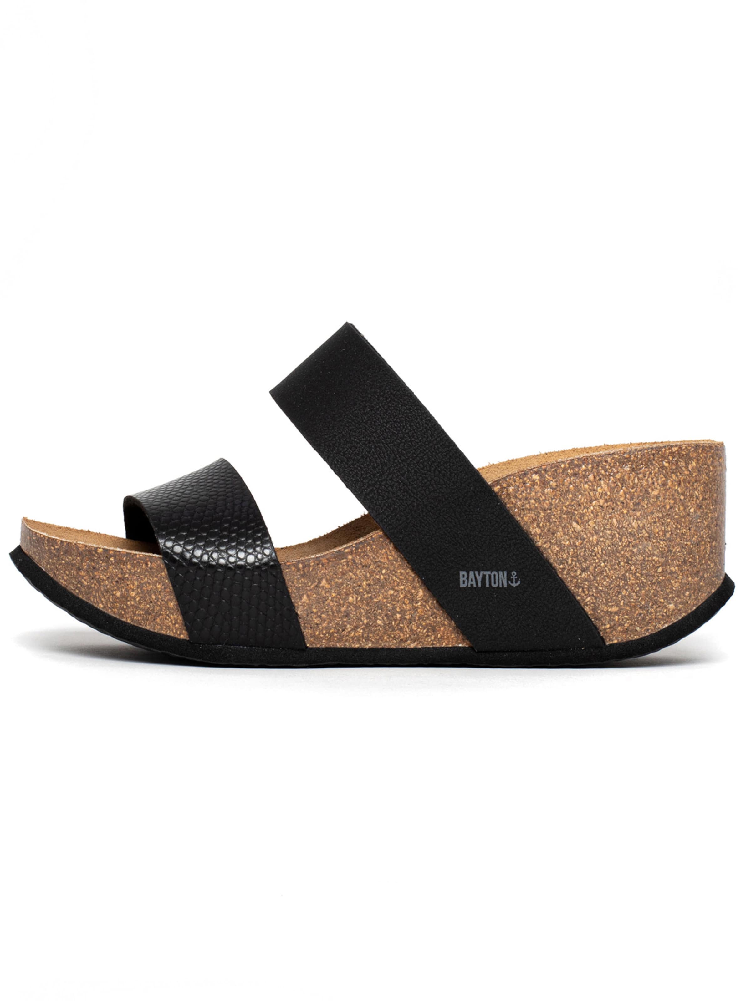 Bayton - Sapato aberto 'Philomene' em preto: frente