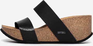 Bayton - Zapatos abiertos 'Philomene' en negro: frente