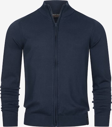 INDICODE JEANS Strickjacke in Blau: Vorderseite