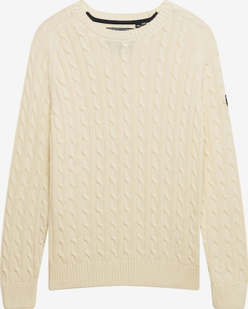 Superdry & Co Sweater in White: front