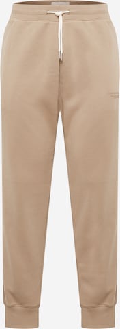 Abercrombie & Fitch Tapered Broek in Bruin: voorkant