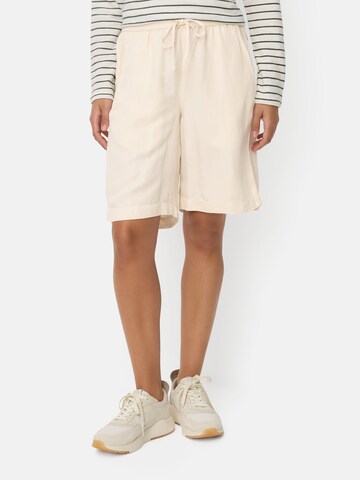 CAMEL ACTIVE Loosefit Bermuda Shorts mit Tunnelzug in Weiß: Vorderseite