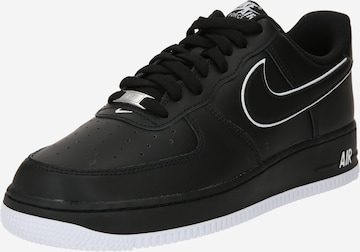 Nike Sportswear Rövid szárú sportcipők 'Air Force 1 07' - fekete: elől