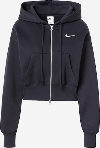 Nike Sportswear Кофта на молнии 'PHNX FLC' в Черный: спереди