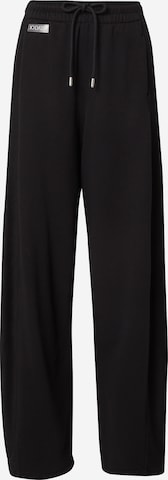 Wide leg Pantaloni de la 10Days pe negru: față