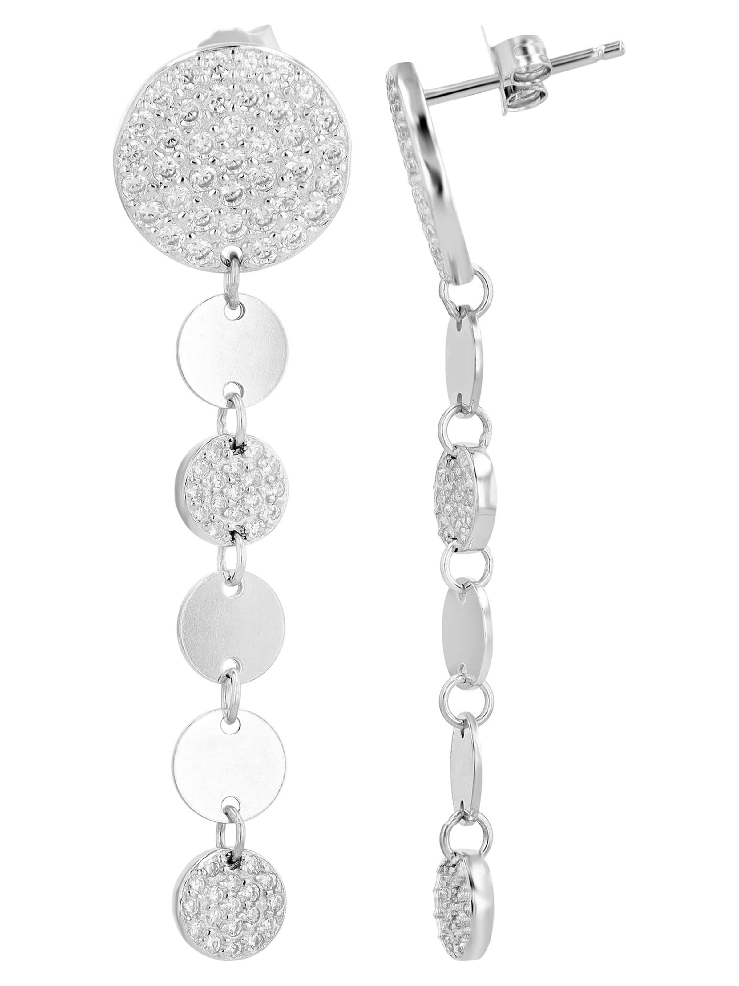 Akzent Earrings 'Kerry, 925 Sterlingsilber, langlebig' in Silver