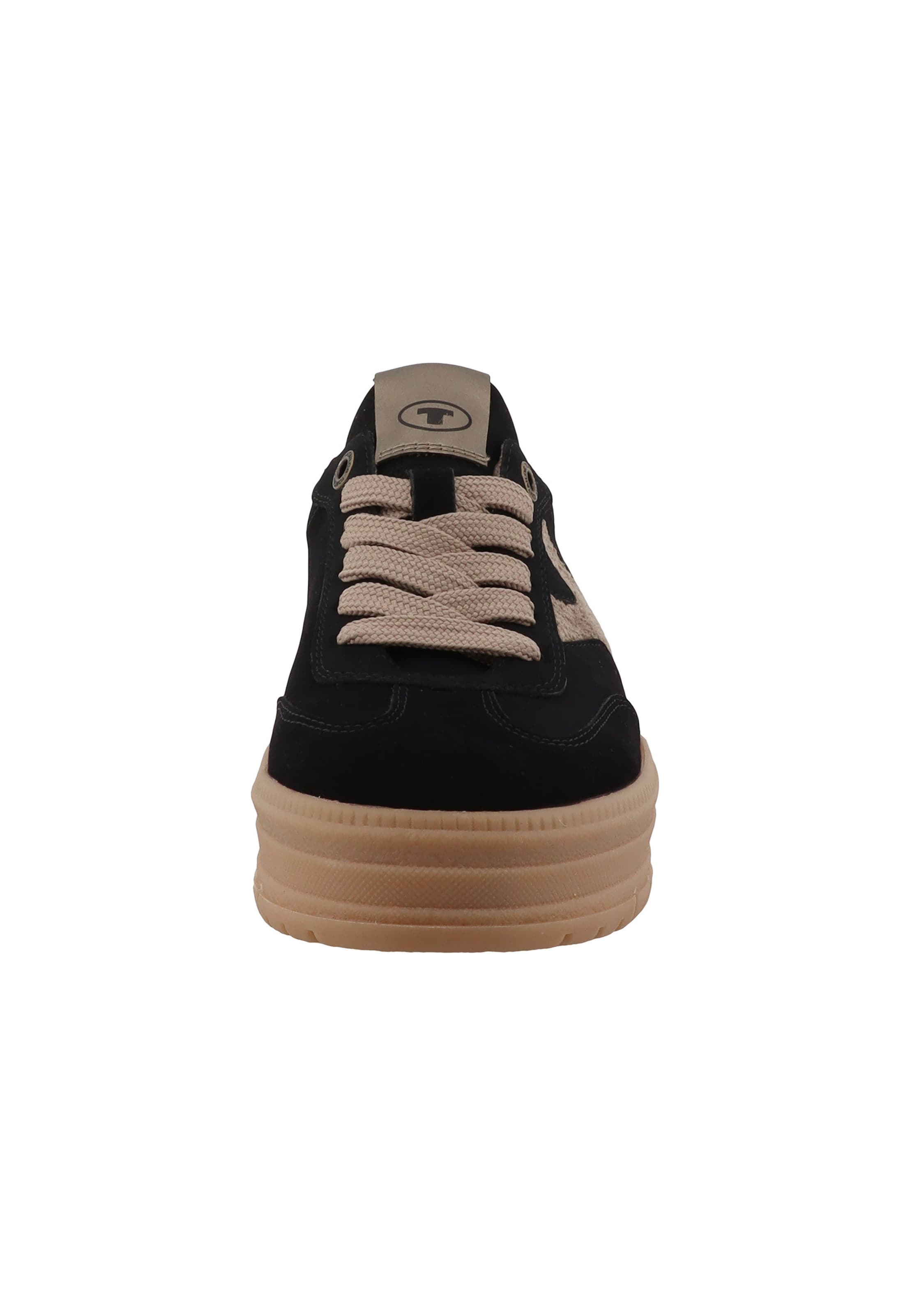 Baskets basses TOM TAILOR en noir : devant