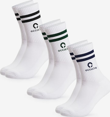 Occulto Sports socks 'Ray' in White: front