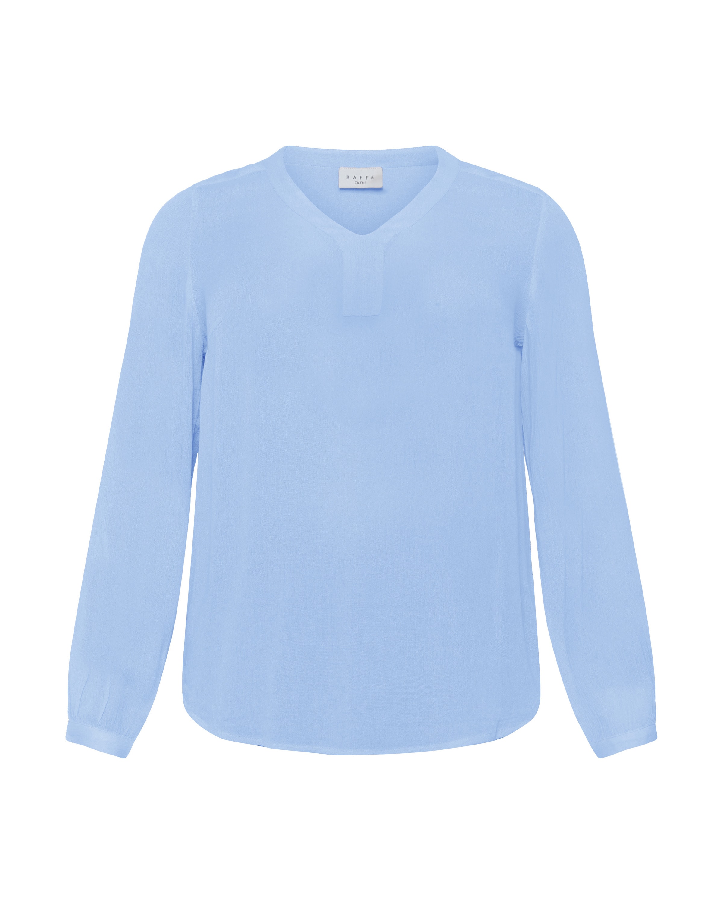 KAFFE CURVE Bluse 'KCAmi' in himmelblau, Produktansicht