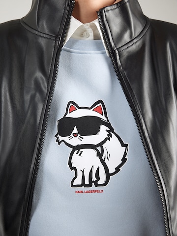 Sweat-shirt 'Ikon' Karl Lagerfeld en bleu