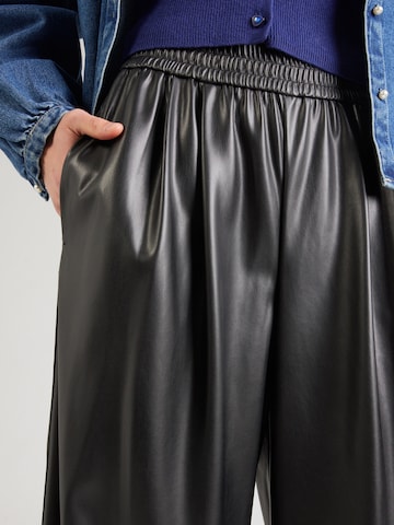 UNITED COLORS OF BENETTON Wide Leg Hose in Schwarz