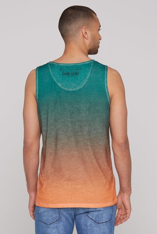 CAMP DAVID Muskelshirt Dip Dye mit Ausbrenner-Effekten in Grün