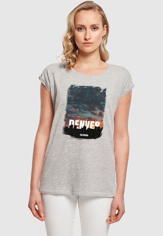 Merchcode T-Shirt 'Denver' in Grau: Vorderseite