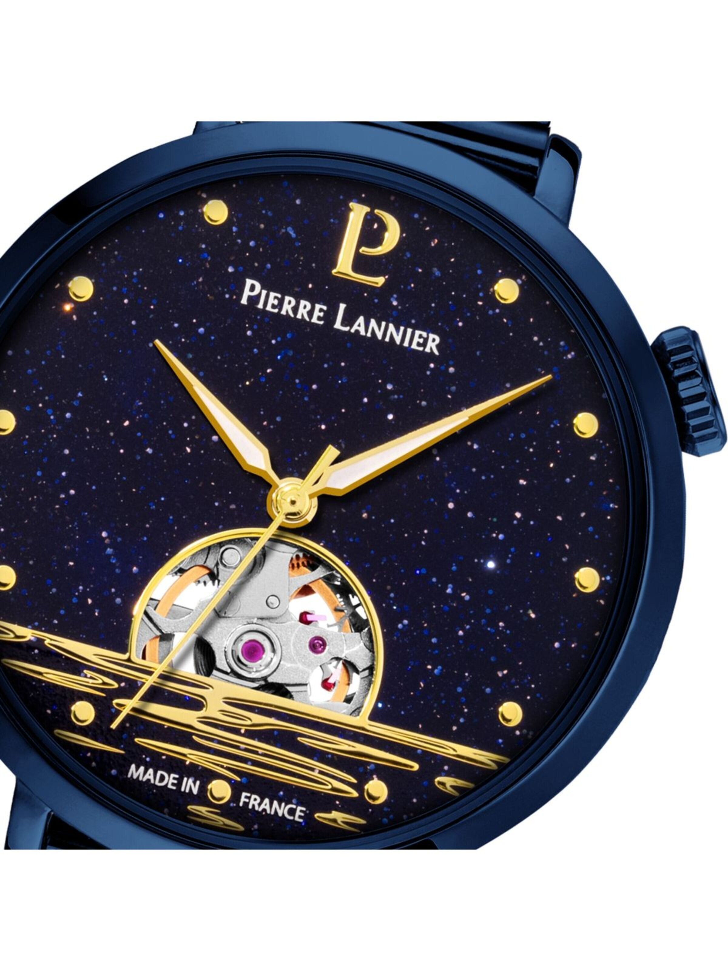 Montre à affichage analogique 'Pierre Lannier - Automatic watch Australe - Automatic watch movement - Watch case width: 35 mm' Pierre Lannier en bleu