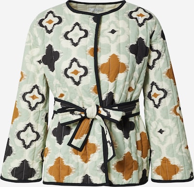Masai Prehodna jakna 'Jeanice' | rjava / svetlo zelena / črna / bela barva, Prikaz izdelka