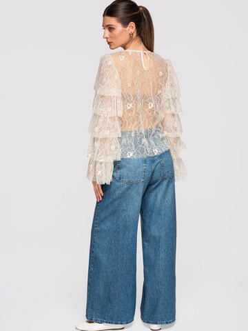 Ombre Blus i beige