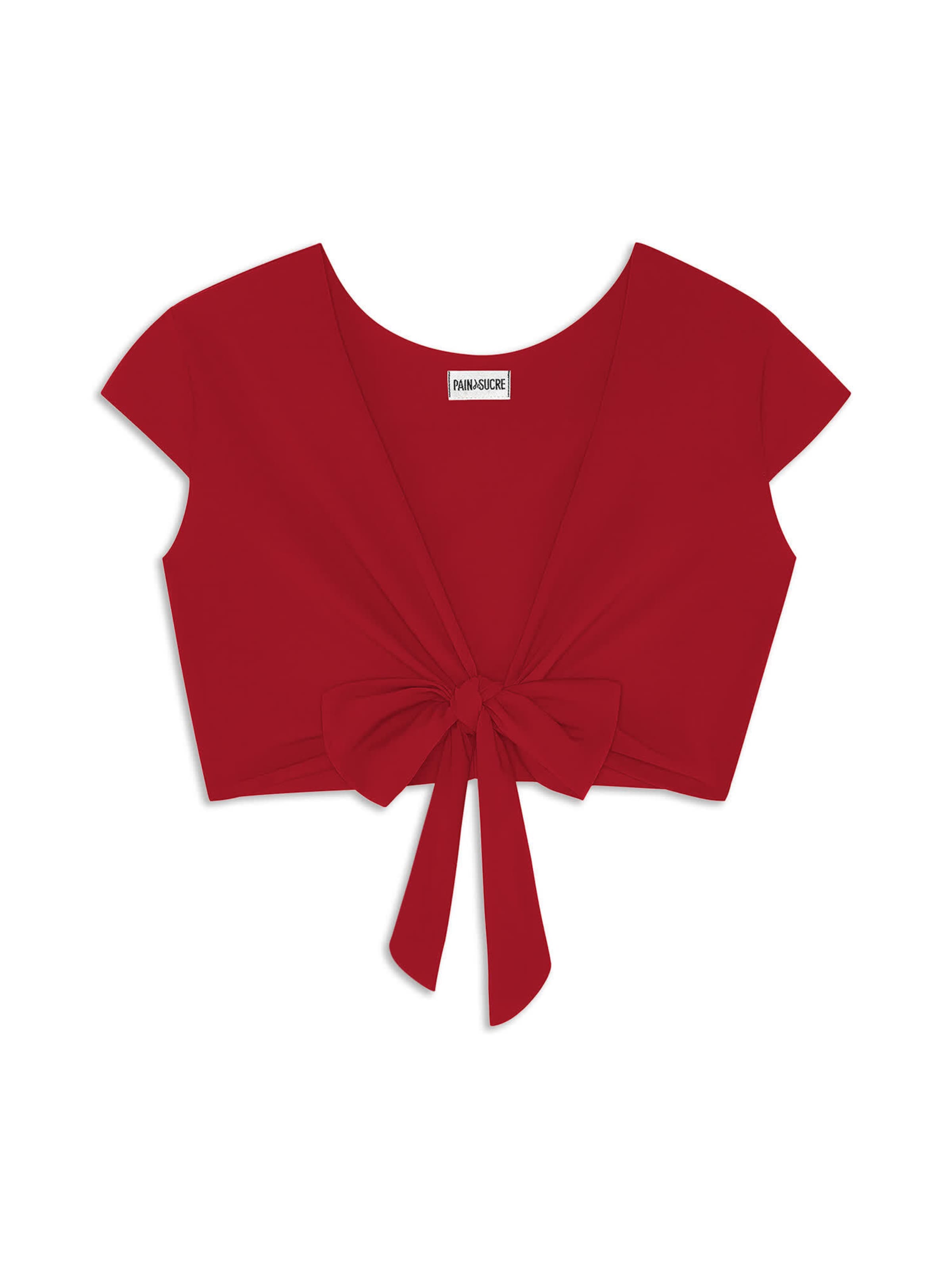 PAIN de SUCRE Bustier Bikinitop 'Tako' in Rot: Vorderseite