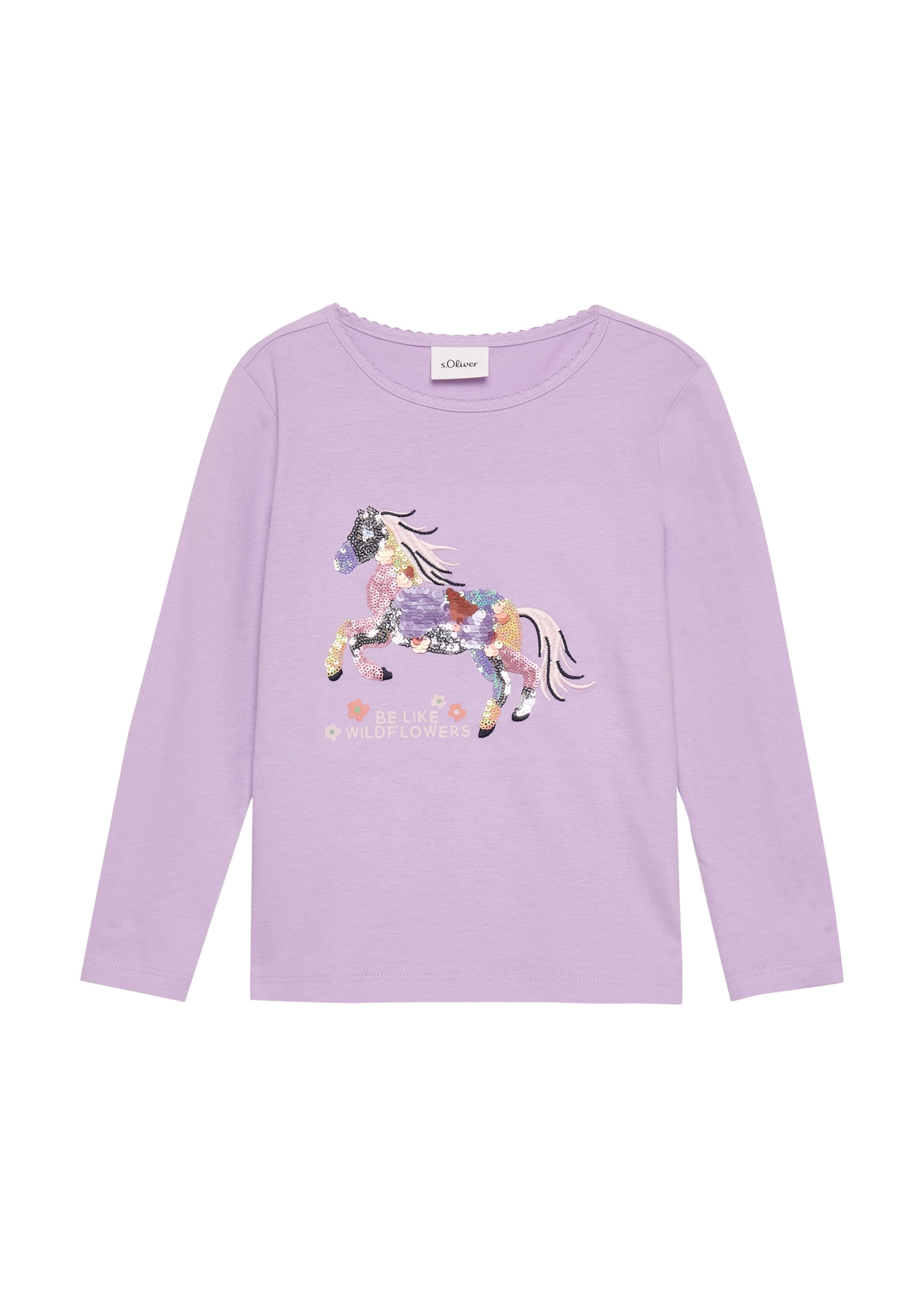 T-Shirt s.Oliver en violet : devant