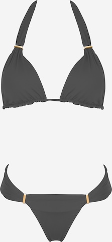 SEA ME SWIM Triangel Bikini 'CANCUN' in Schwarz: Vorderseite