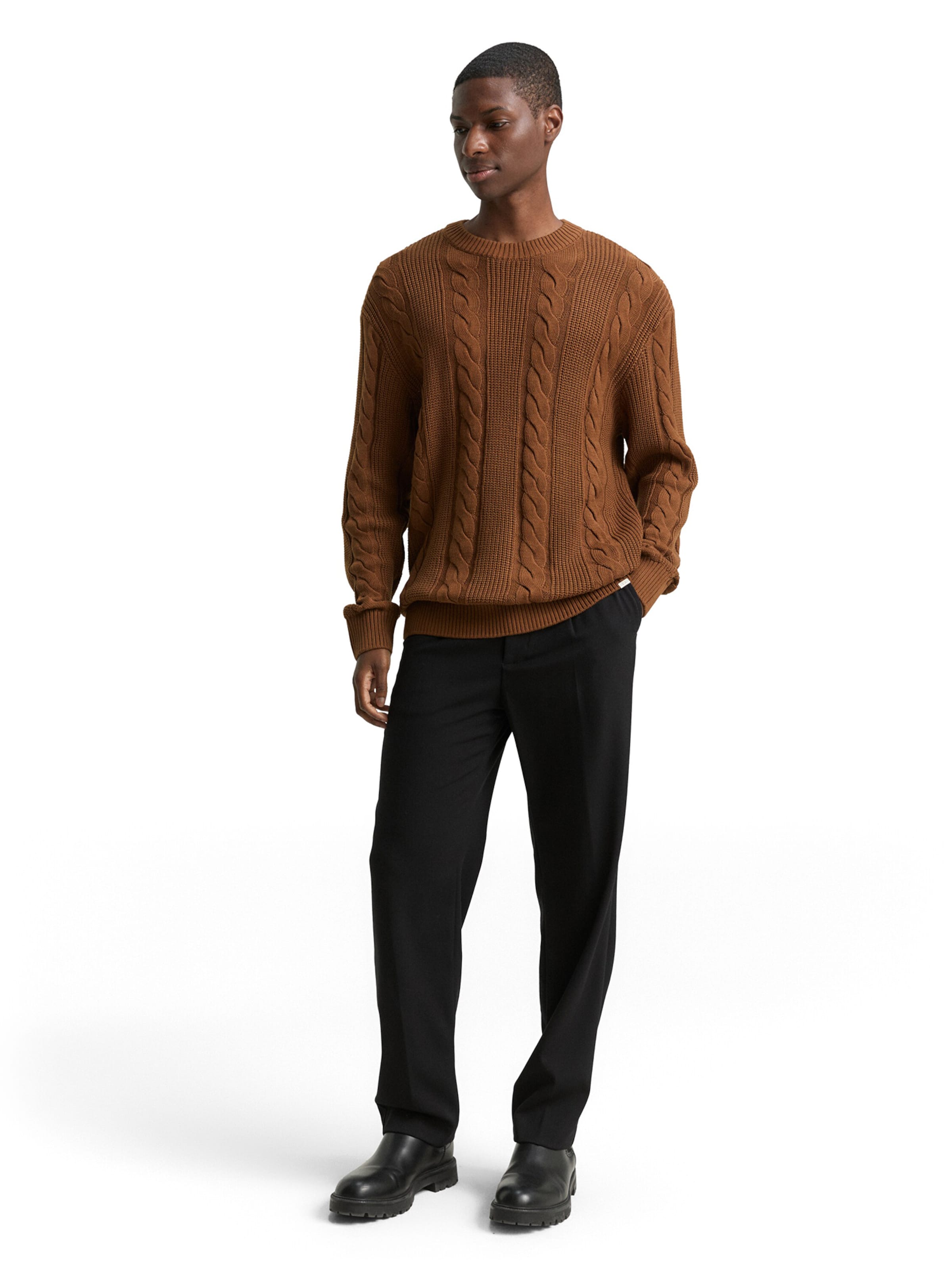 Pulover de la TOM TAILOR DENIM pe maro