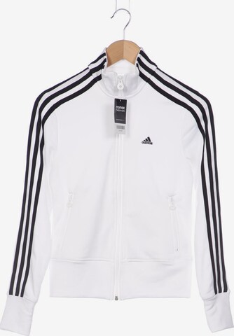 ADIDAS PERFORMANCE Sweatshirt & Zip-Up Hoodie in XS in White: front