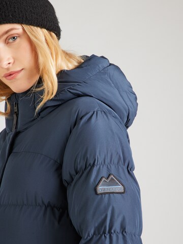 Superdry Winterjas in Blauw