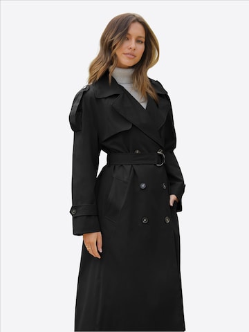 Palton de primăvară-toamnă de la Imily Bela pe negru