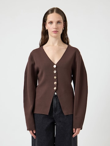 YAS Cardigan 'YASMikkala' i brun: forside
