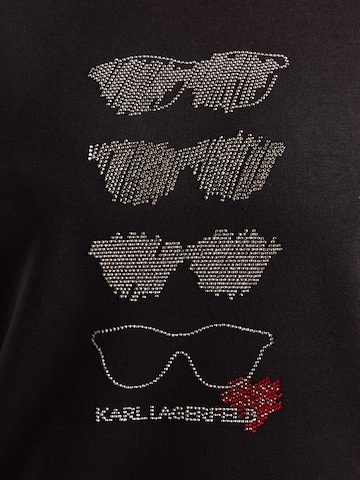 Karl Lagerfeld Sweatshirt 'SUNGLASSES' in Black