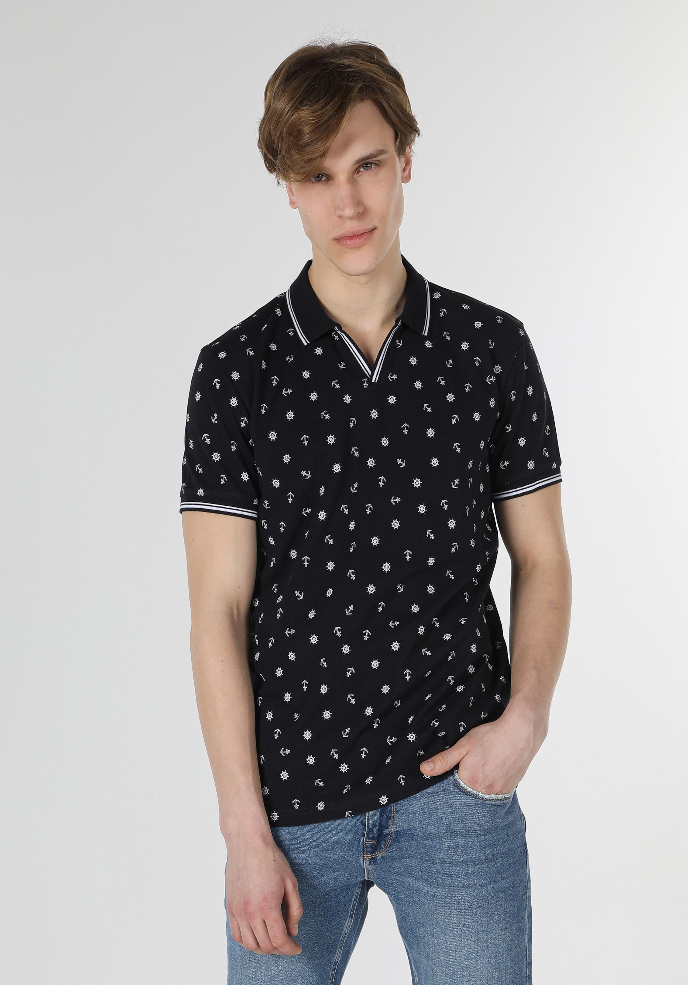 Colin's Shirt in Blauw: voorkant