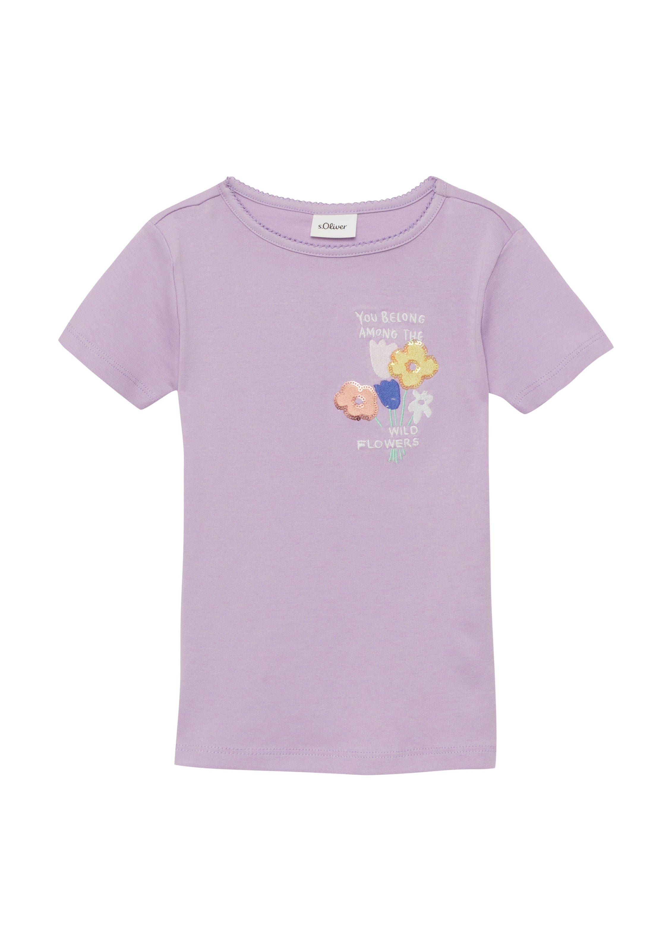 T-Shirt s.Oliver en violet : devant
