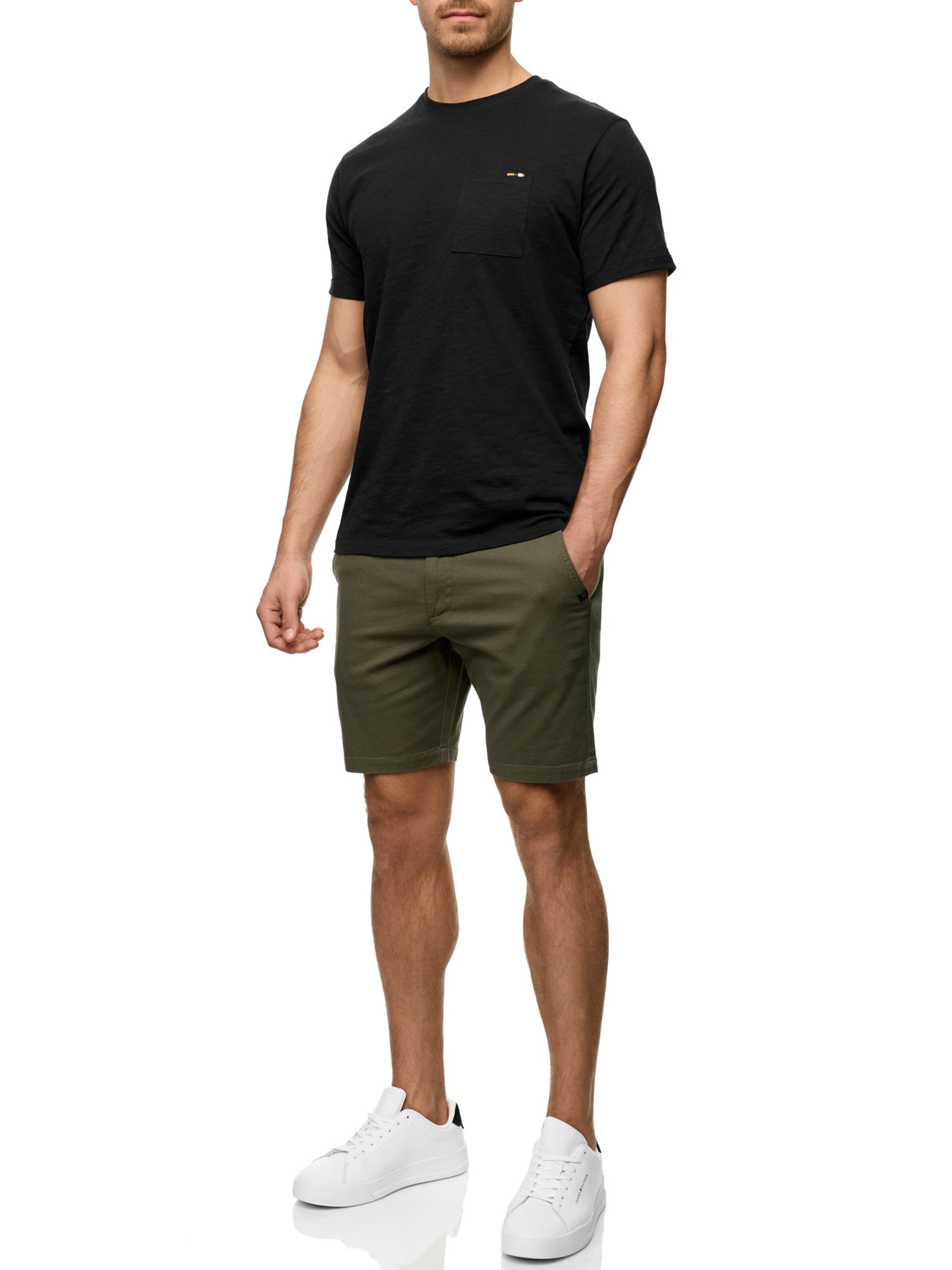 INDICODE JEANS Regular Chino Pants in Green