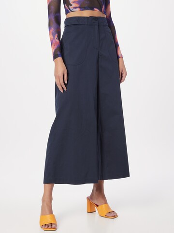 People Tree Broek in Blauw: voorkant