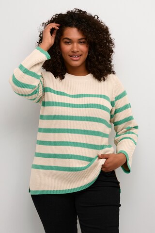 KAFFE CURVE Pullover 'Milla' in Beige: Vorderseite